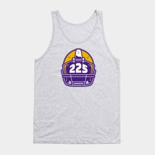 Retro Football Helmet 225 Area Code Baton Rouge Louisiana Football Tank Top